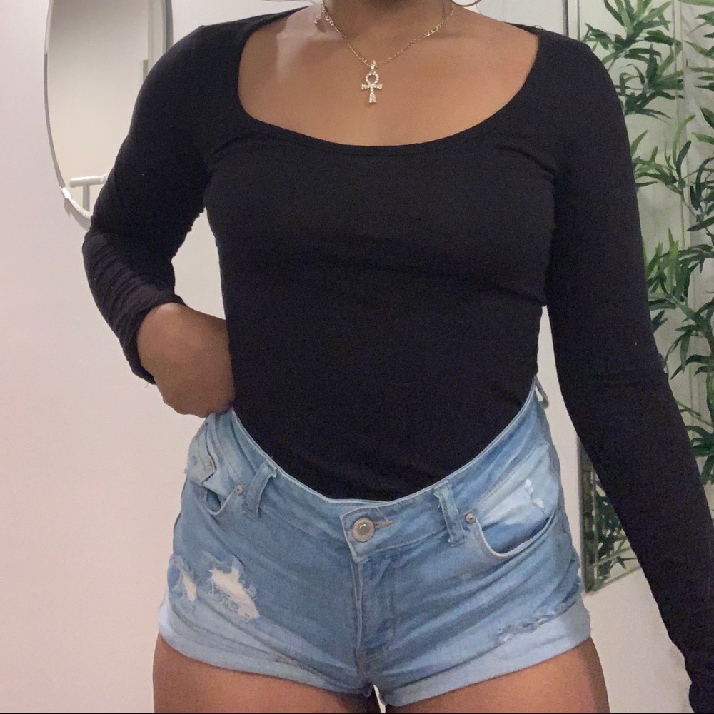 Black Fashion Nova Bodysuit